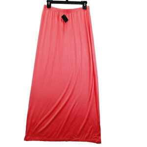 Skirt Maxi NWT JW Coral Size M Side Split Lightweight Stretchy Soft Mean Girls